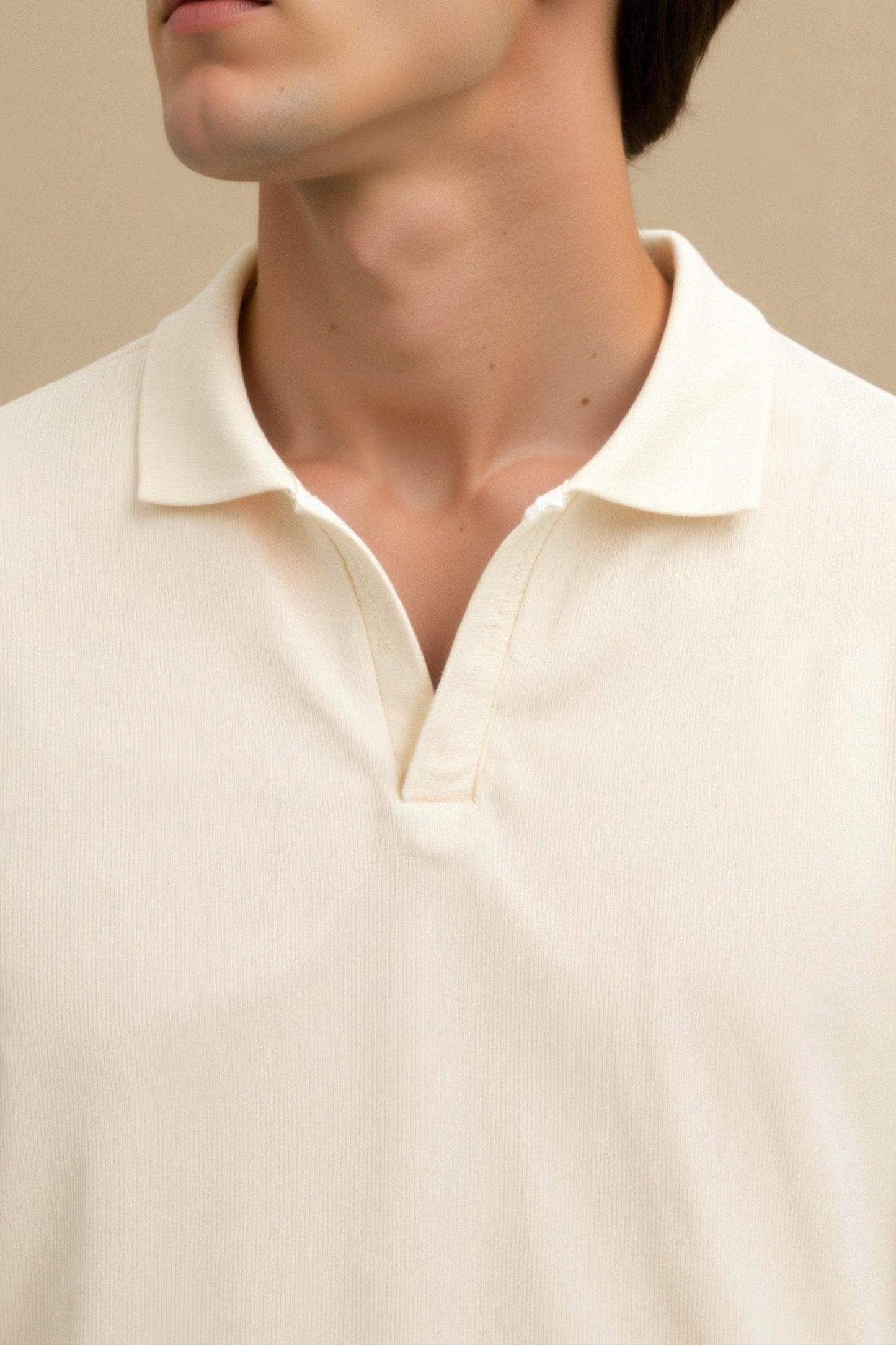 Men's Short Sleeve V-Neck Polo Shirt