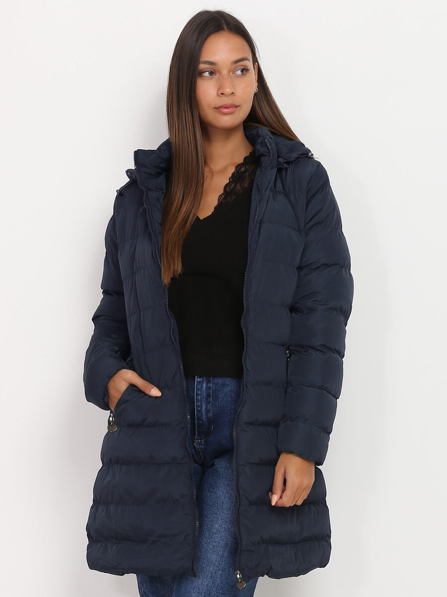 Women's Padded Winter Coat with Hood
