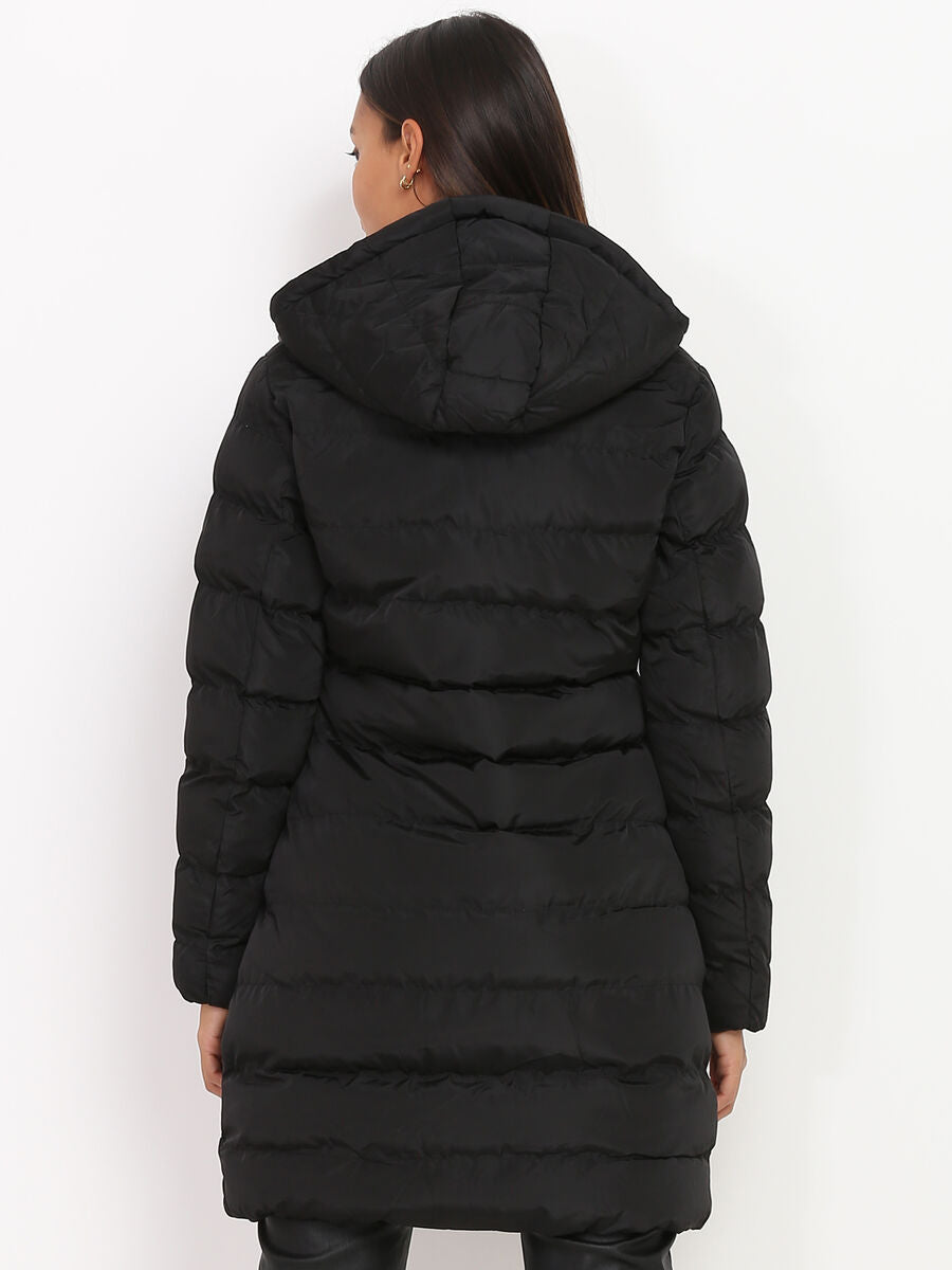 Women's Padded Winter Coat with Hood