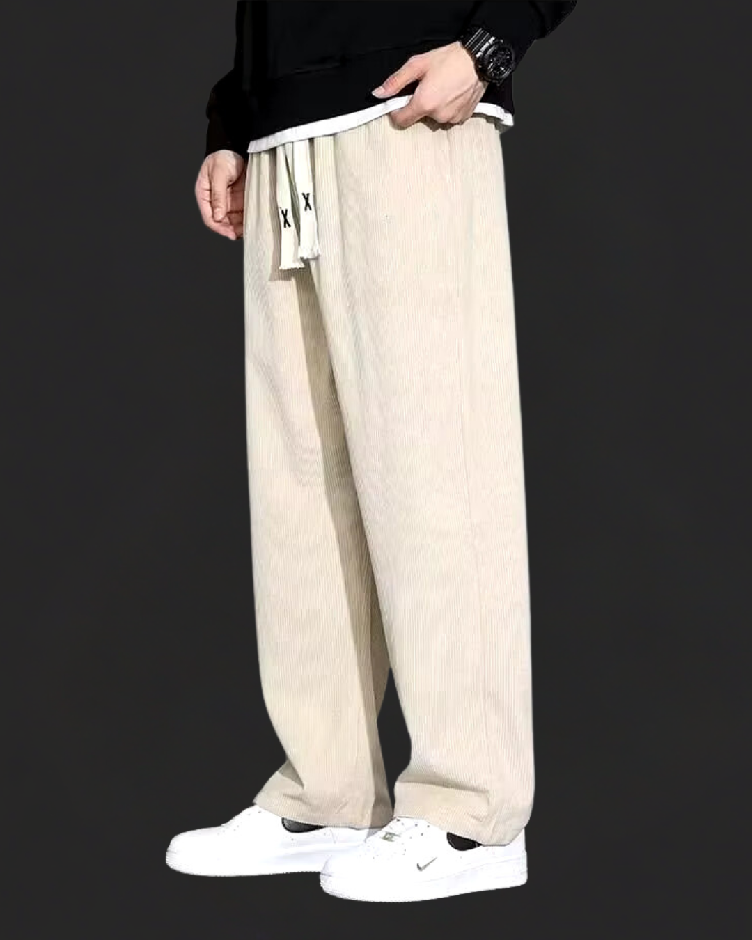 Men's Relaxed Straight Leg Trousers