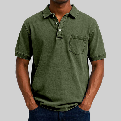 Men's Breathable Polo Shirt for Stylish Comfort