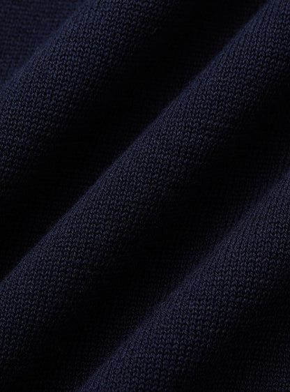 Men's Buttonless Knitted Polo Shirt