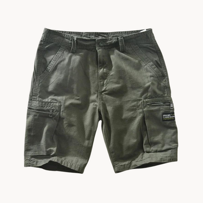 Men's Cargo Shorts with Multiple Pockets and Stretch Fabric