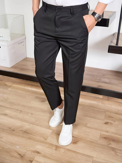 Men's Casual Trousers – Loose Fit Business Style