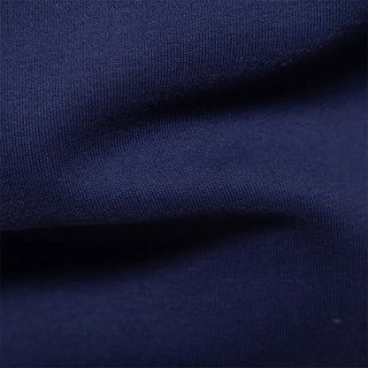 Men's Casual Polo Sweatshirt with Contrasting Collar