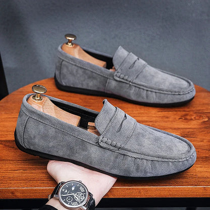 Men's Suede Loafers – Classic Slip-On Loafers