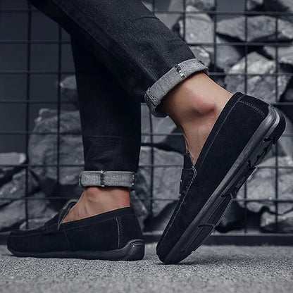 Men's Suede Loafers – Classic Slip-On Loafers