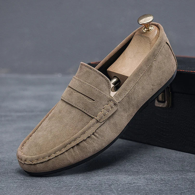 Men's Suede Loafers – Classic Slip-On Loafers