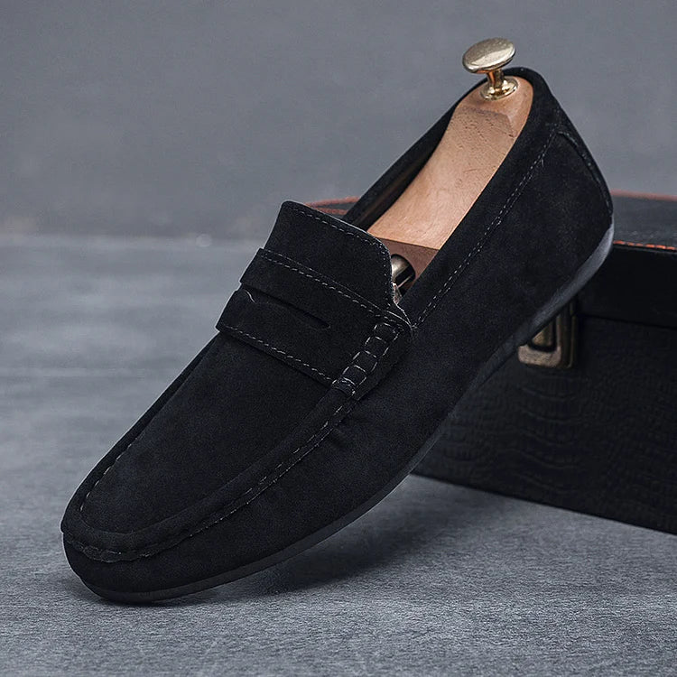 Men's Suede Loafers – Classic Slip-On Loafers