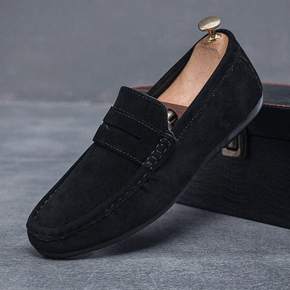 Men's Suede Loafers – Classic Slip-On Loafers