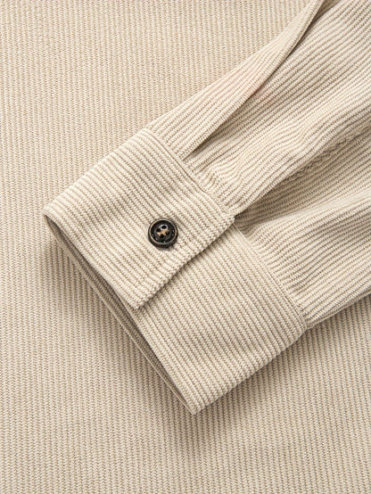 Men's Corduroy Effect Denim Shirt