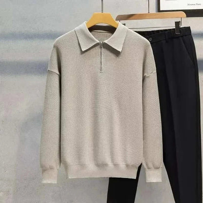 Men's Half-Zip Knit Sweater