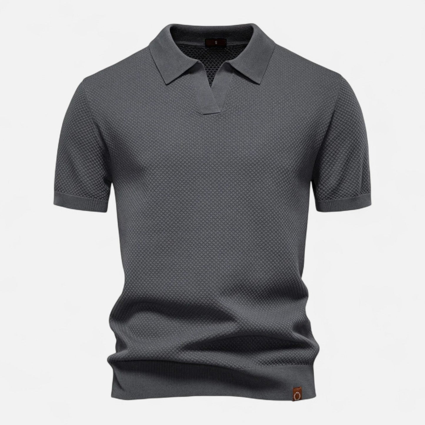 Men's Knit Polo Shirt – Breathable Summer Wear