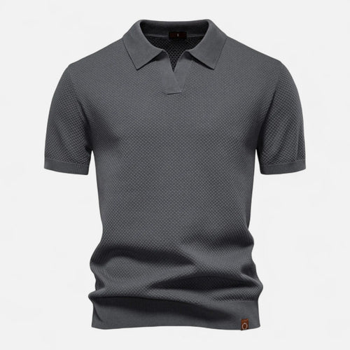 Men's Knit Polo Shirt – Breathable Summer Wear