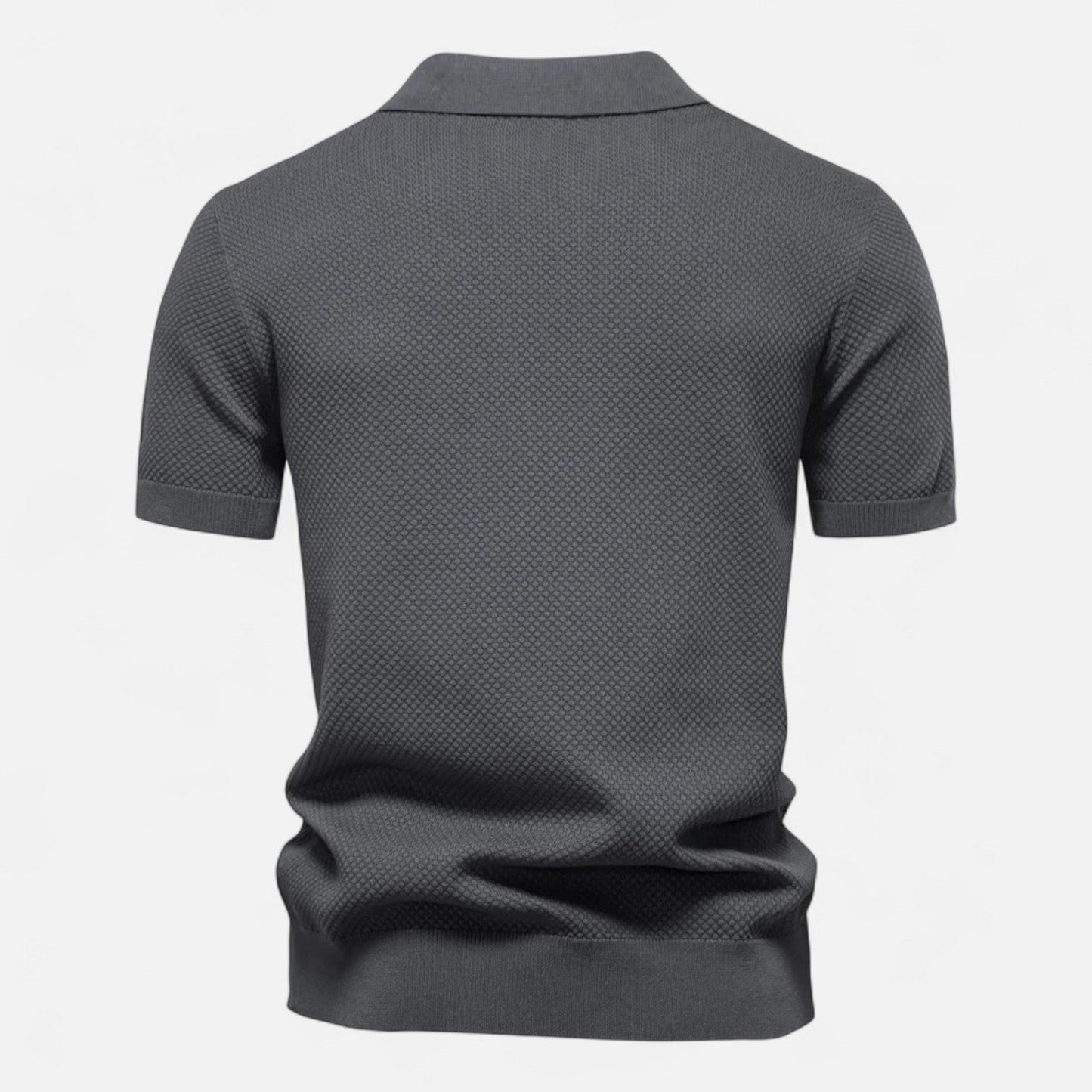 Men's Knit Polo Shirt – Breathable Summer Wear