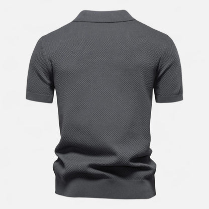 Men's Knit Polo Shirt – Breathable Summer Wear