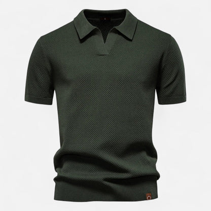 Men's Knit Polo Shirt – Breathable Summer Wear