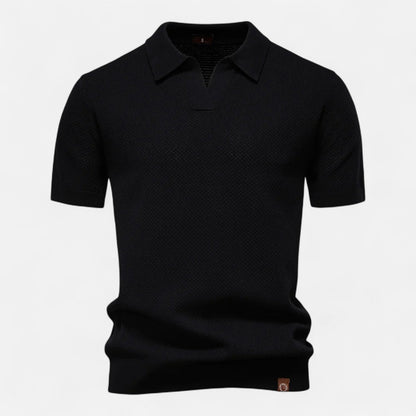 Men's Knit Polo Shirt – Breathable Summer Wear