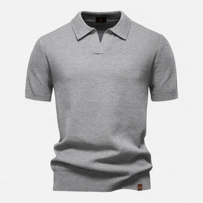 Men's Knit Polo Shirt – Breathable Summer Wear