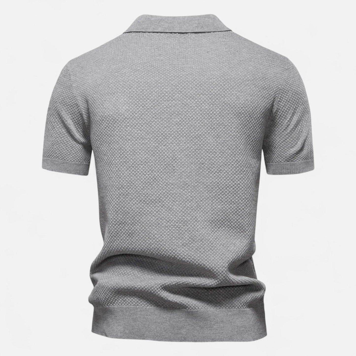 Men's Knit Polo Shirt – Breathable Summer Wear