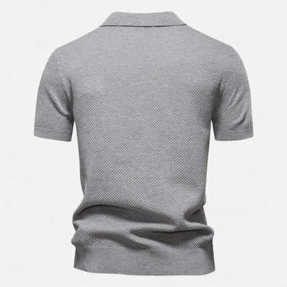 Men's Knit Polo Shirt – Breathable Summer Wear