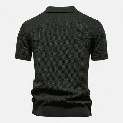 Men's Knit Polo Shirt – Breathable Summer Wear