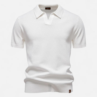 Men's Knit Polo Shirt – Breathable Summer Wear