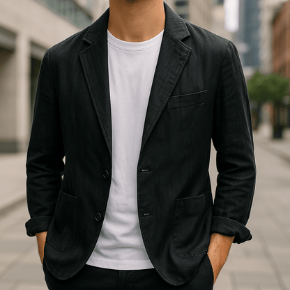 Men's Linen Blazer – Tailored Lightweight Jacket