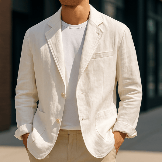 Men's Linen Blazer – Tailored Lightweight Jacket