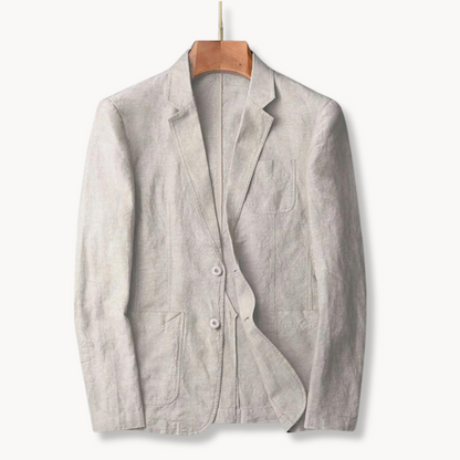 Men's Linen Blazer Jacket for Warm Weather Style