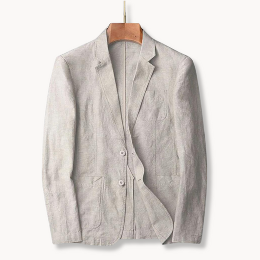 Men's Linen Blazer Jacket for Warm Weather Style