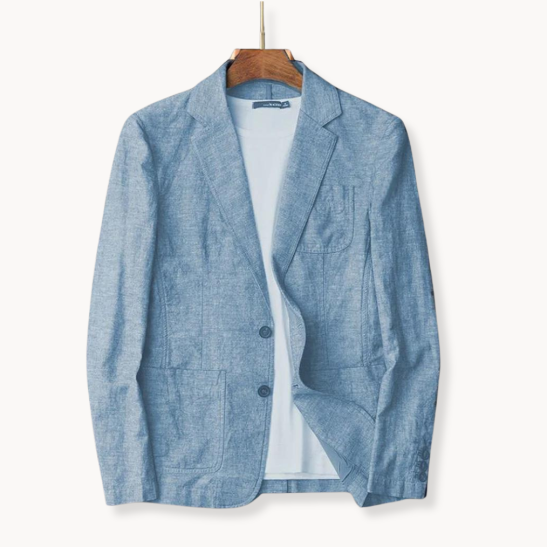 Men's Linen Blazer Jacket for Warm Weather Style