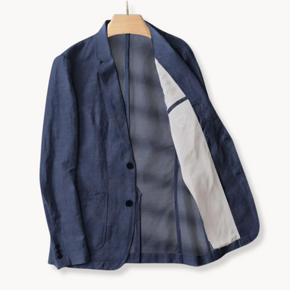 Men's Linen Blazer Jacket for Warm Weather Style