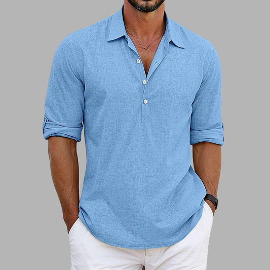 Men's Linen Dress Shirt – Lightweight Summer Elegance