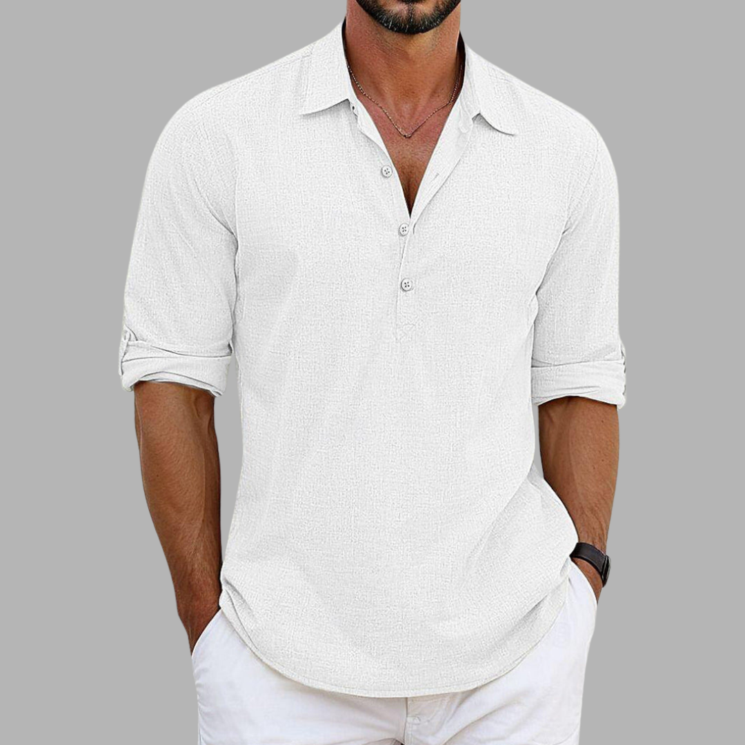 Men's Linen Dress Shirt – Lightweight Summer Elegance