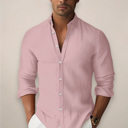 Men's Linen Blend Shirt – Casual Fit