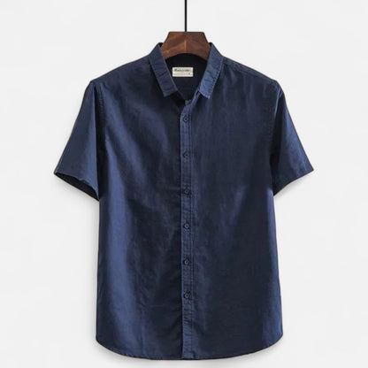 Men's Linen Shirt – Short Sleeve Summer Comfort