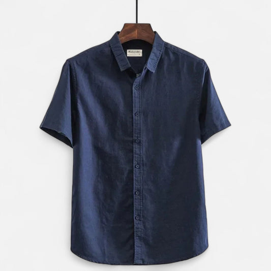 Men's Linen Shirt – Short Sleeve Summer Comfort