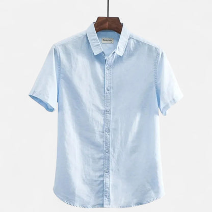 Men's Linen Shirt – Short Sleeve Summer Comfort
