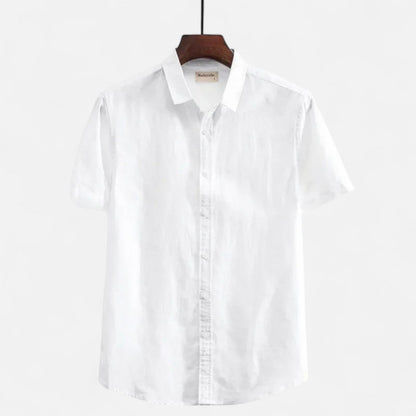 Men's Linen Shirt – Short Sleeve Summer Comfort