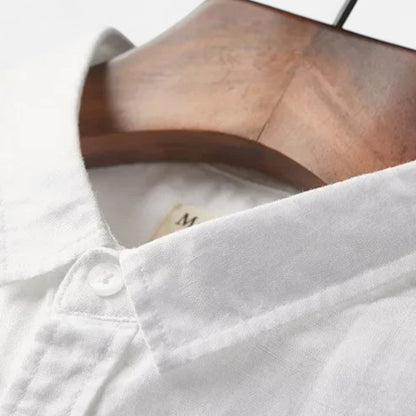 Men's Linen Shirt – Short Sleeve Summer Comfort
