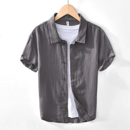 Men's Linen Short Sleeve Shirt