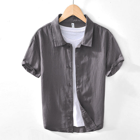 Men's Linen Short Sleeve Shirt
