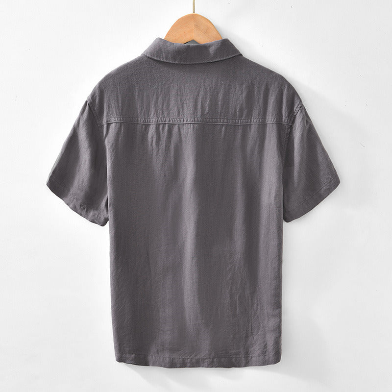 Men's Linen Short Sleeve Shirt