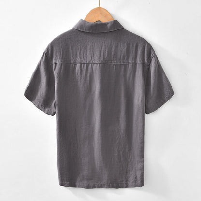 Men's Linen Short Sleeve Shirt