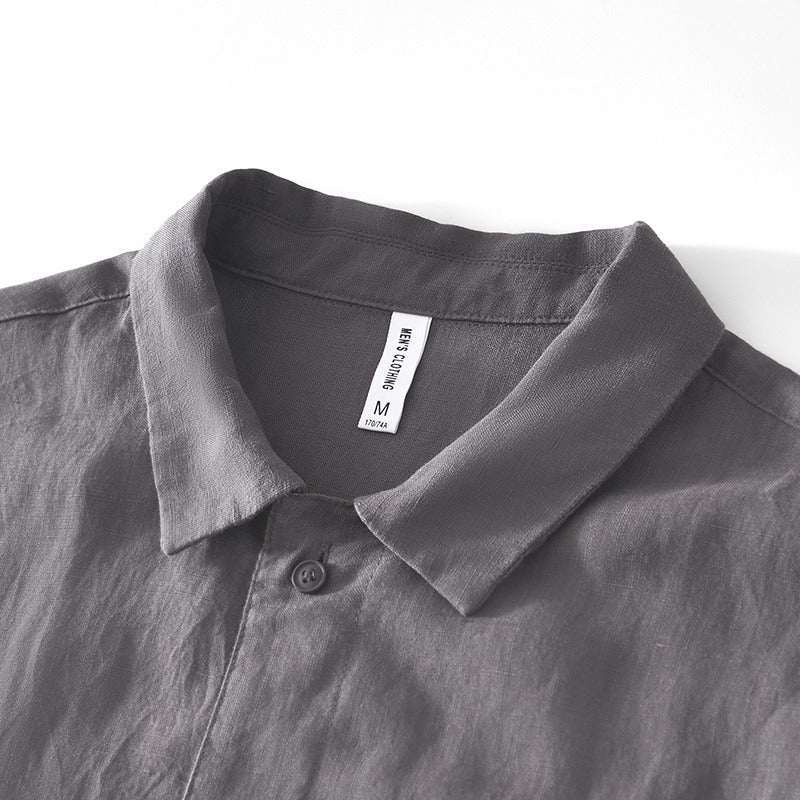 Men's Linen Short Sleeve Shirt
