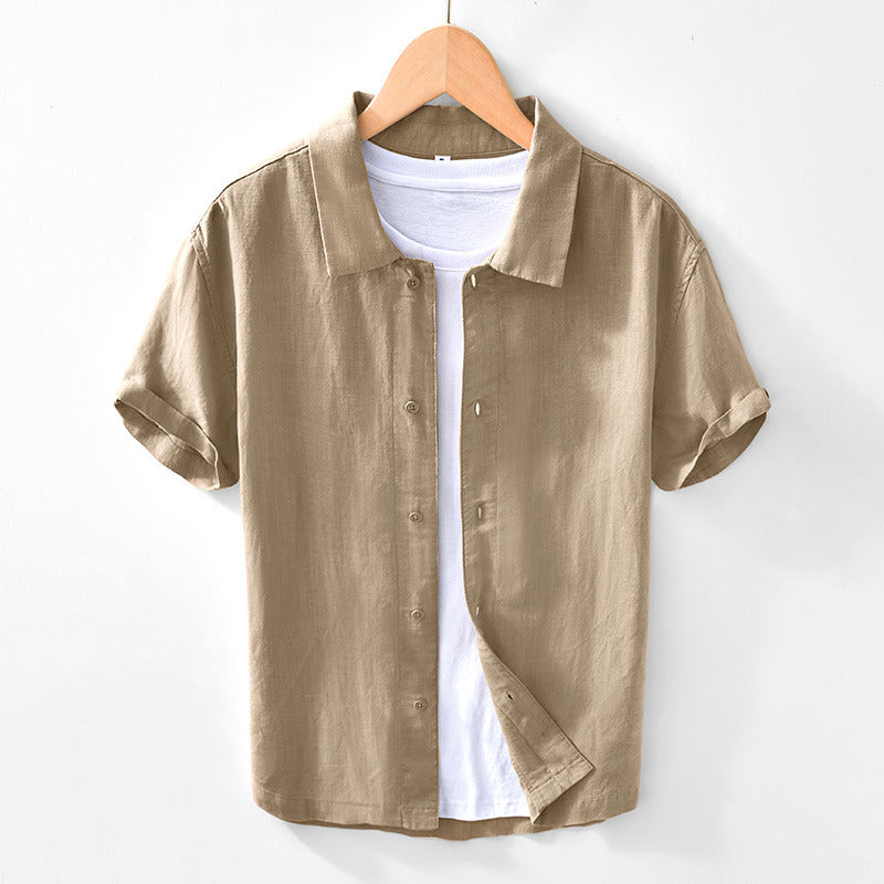Men's Linen Short Sleeve Shirt