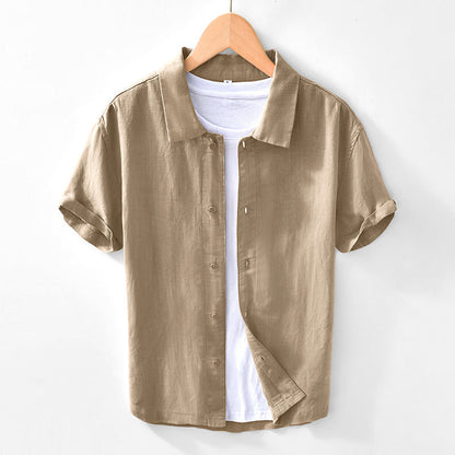 Men's Linen Short Sleeve Shirt