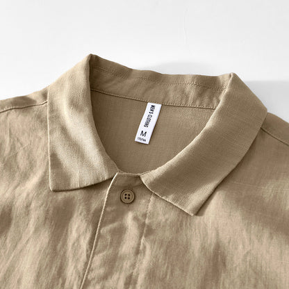 Men's Linen Short Sleeve Shirt