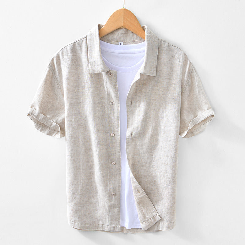 Men's Linen Short Sleeve Shirt